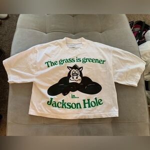 New Dimond Cross Ranch Jackson Hole The Grass is Greener In Jackson Hole Tee Top